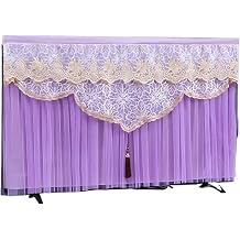 TV dust covers LCD TV Covers Lace Hanging Vertical Dust Flat Curved Surface Monitor Protection Modern Living Room Decoration