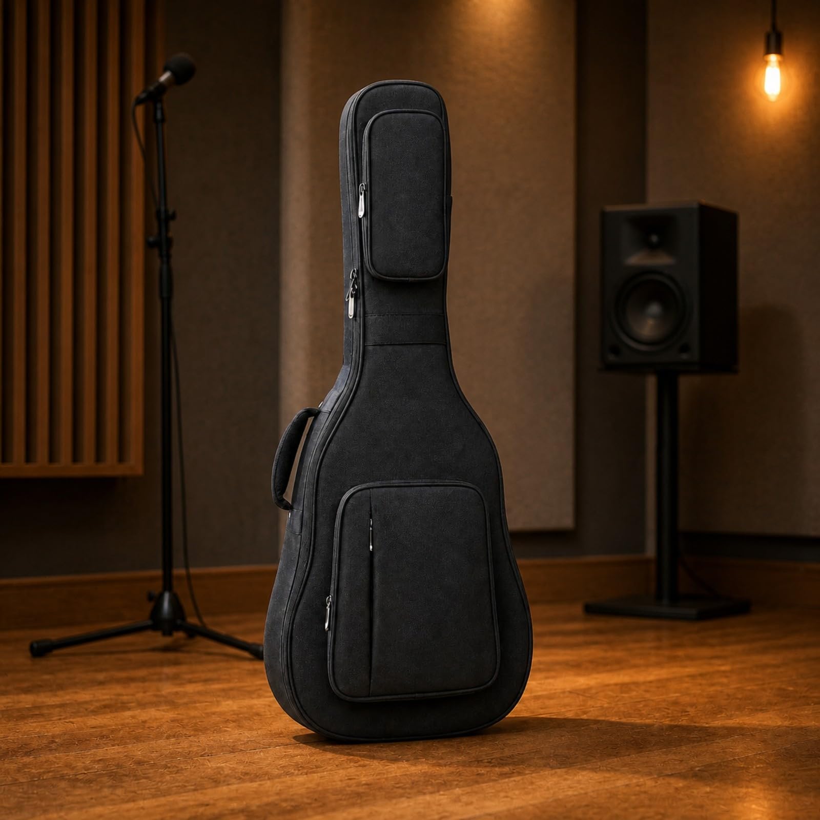 TISHITA Funda Guitarra 36 Pulgadas Impermeable Funda Guitarra con Correas Mochila Ergonómica para Guitarristas, Ensayos