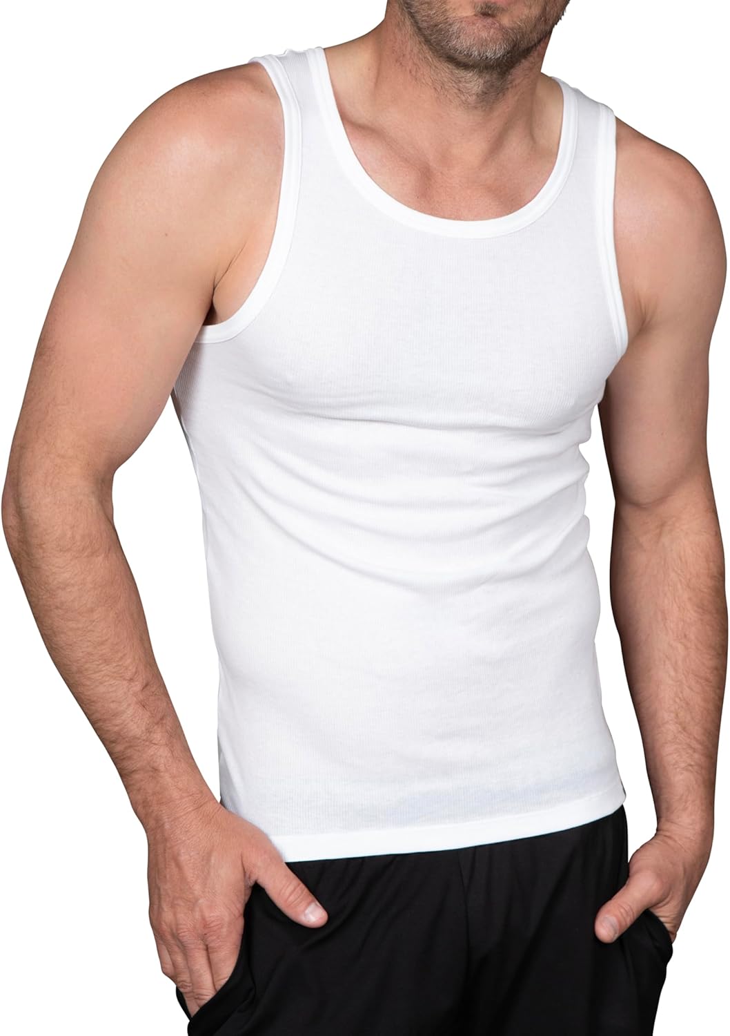 Columbia Mens Tank Undershirt 4 Pack