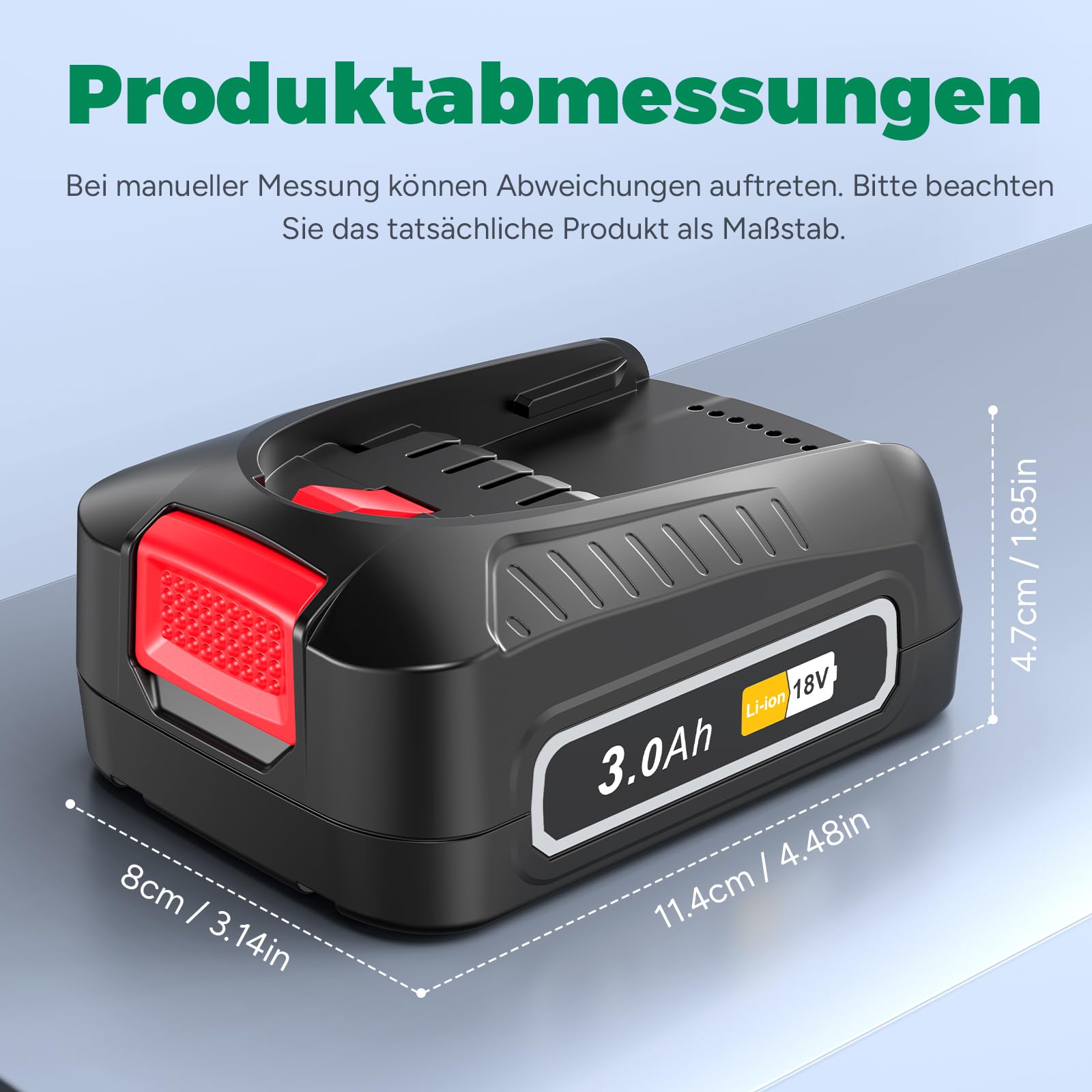 2 Packs de baterías PBA1830 para Bosch, batería de Iones de Litio para Herramientas eléctricas Bosch de 18 V y 3 Ah, batería Gardena de 18 V para Herramientas domésticas y de jardín