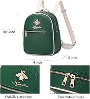 Vista 2 de Mochila pequeña para mujer, Verde, Mochilas Daypack