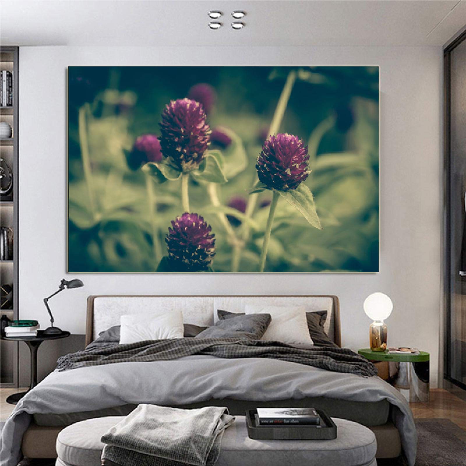 Peinture paysage violet art image HD impression sur toile géante 70x100cm