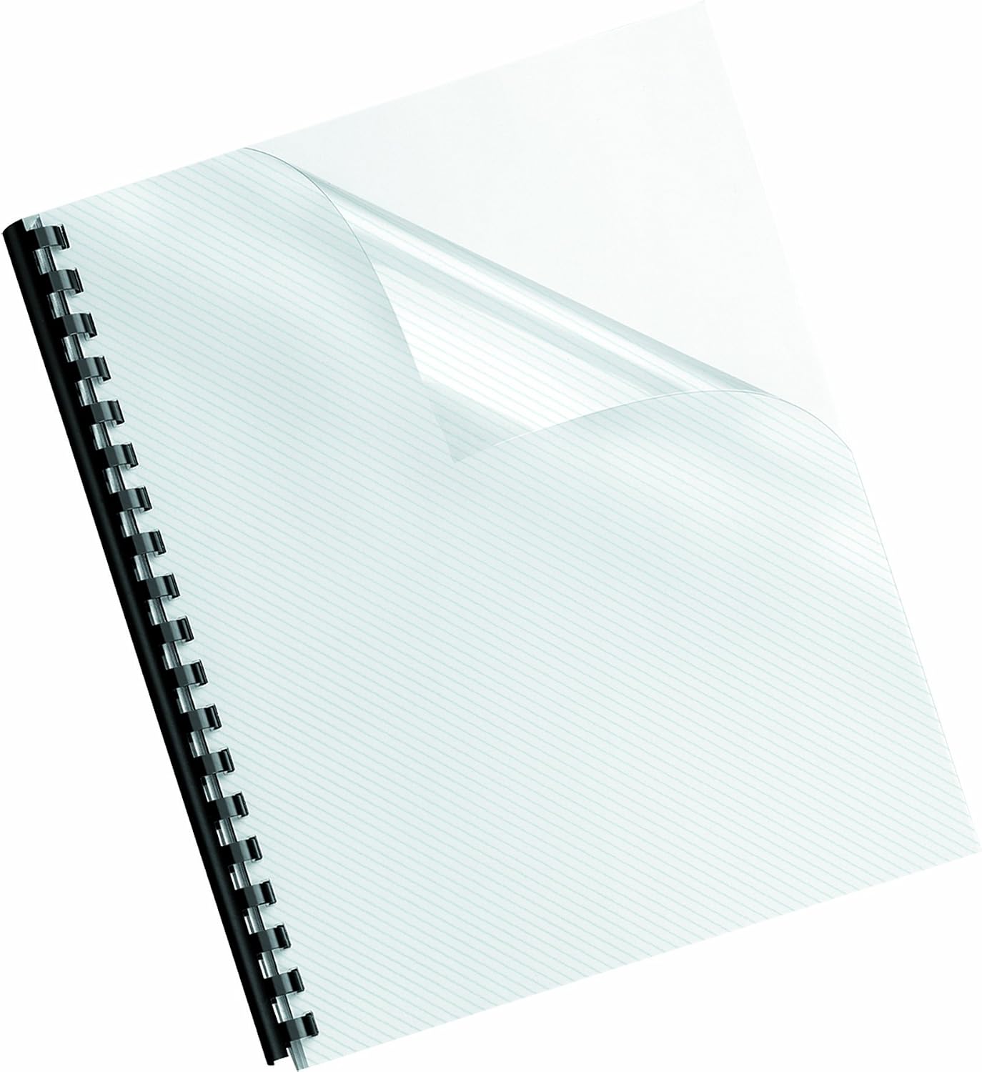 Fellowes Futura Premium Heavyweight Presentation Covers, Letter, Lined, 25 per Pack (5224501)