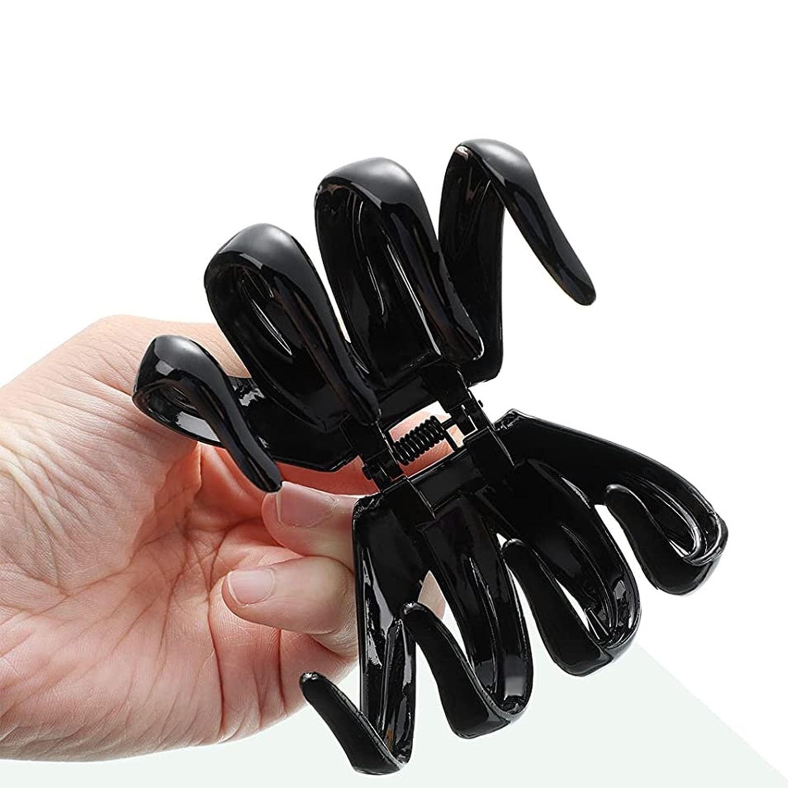 4Pcs Durable Plastic Octopus Hair Claws Hard Large Hair Claw Clips Thick Hair Non-slip Octopus Hair Grip Barrettes Headpieces Spider Hair Claw for Ladies Women - Image 4