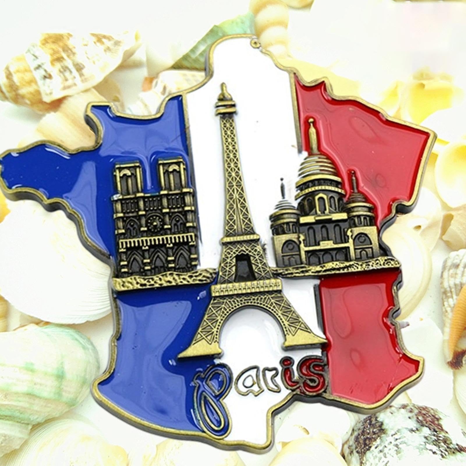 Amazon.co.jp: 1/12ピース 冷蔵庫メタルパリステッカー - フランス