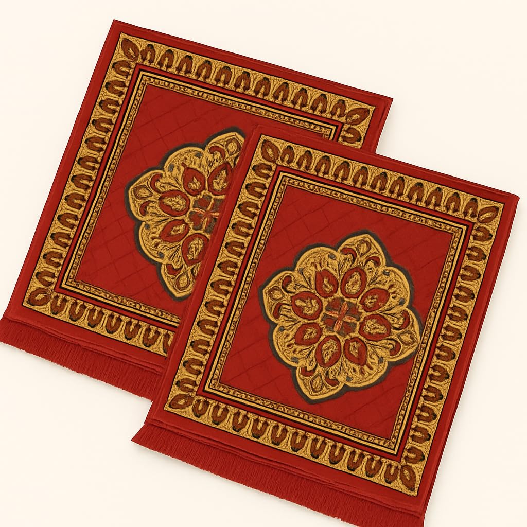 Velvet Prayer Mats - Soft & Elegant for Pooja -14