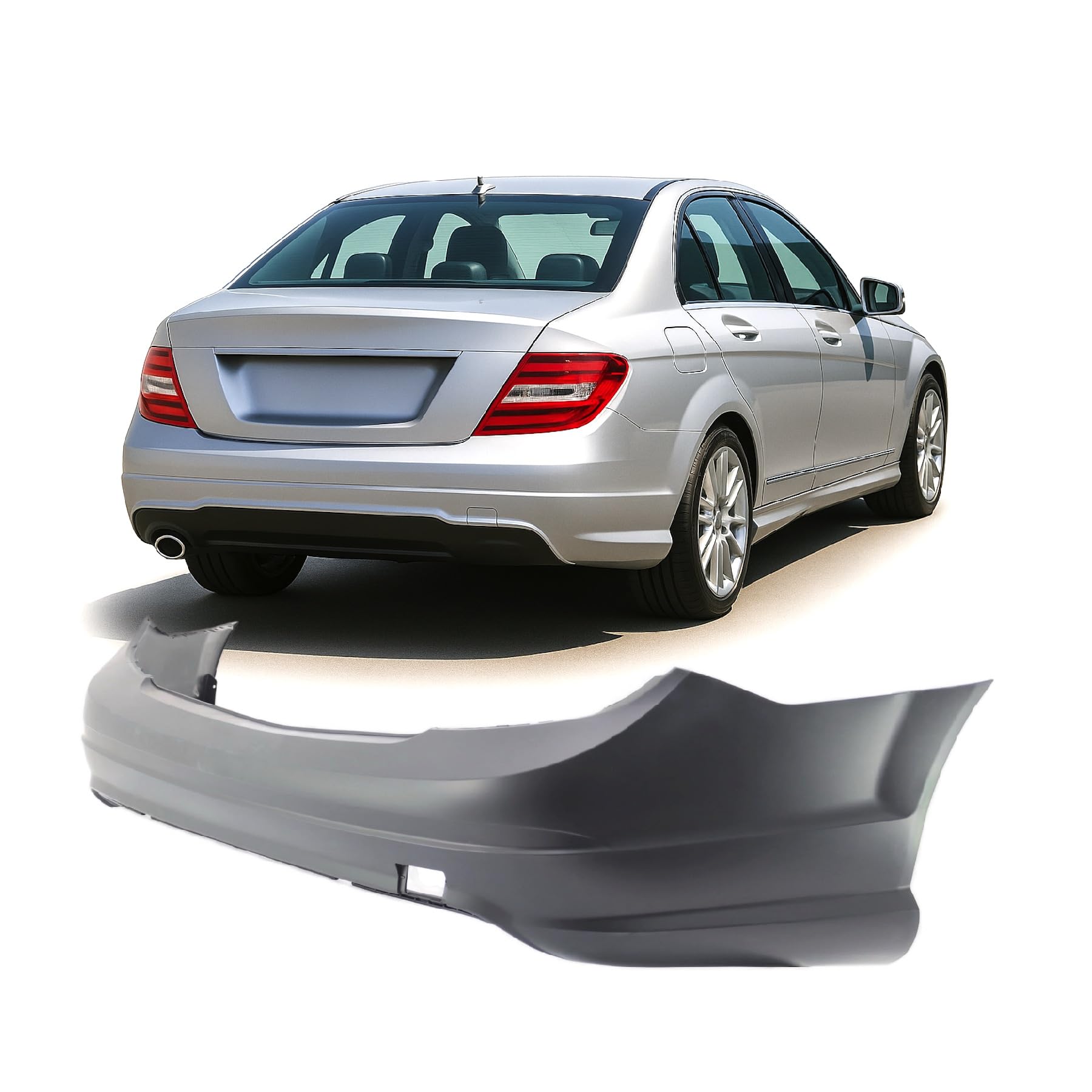 FitParts For Mercedes-Benz C300/C350 2008–2011 Rear Bumper Cover