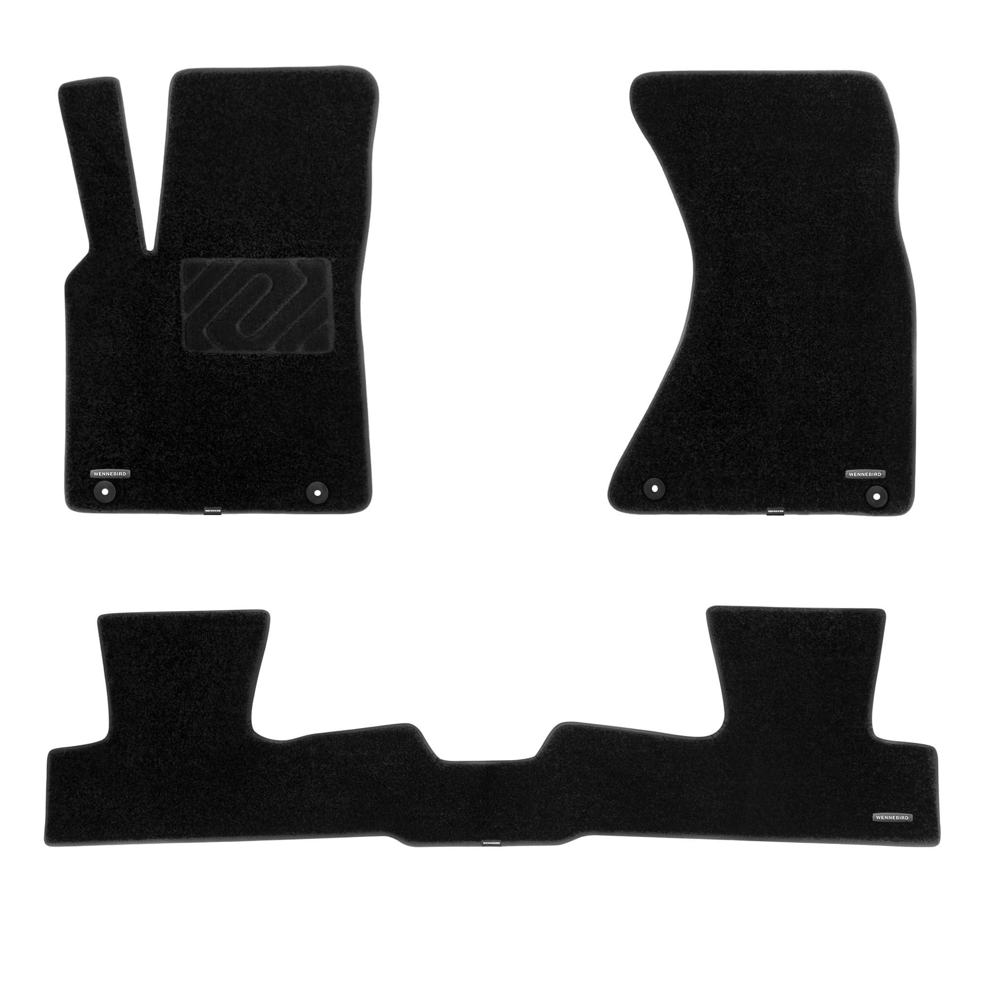 Carpet Floor Mats for Audi Q5 2009-2017, 3Pc | 8R, 0.6-Inch Ultra-Thick Plush Carpet, Noi…