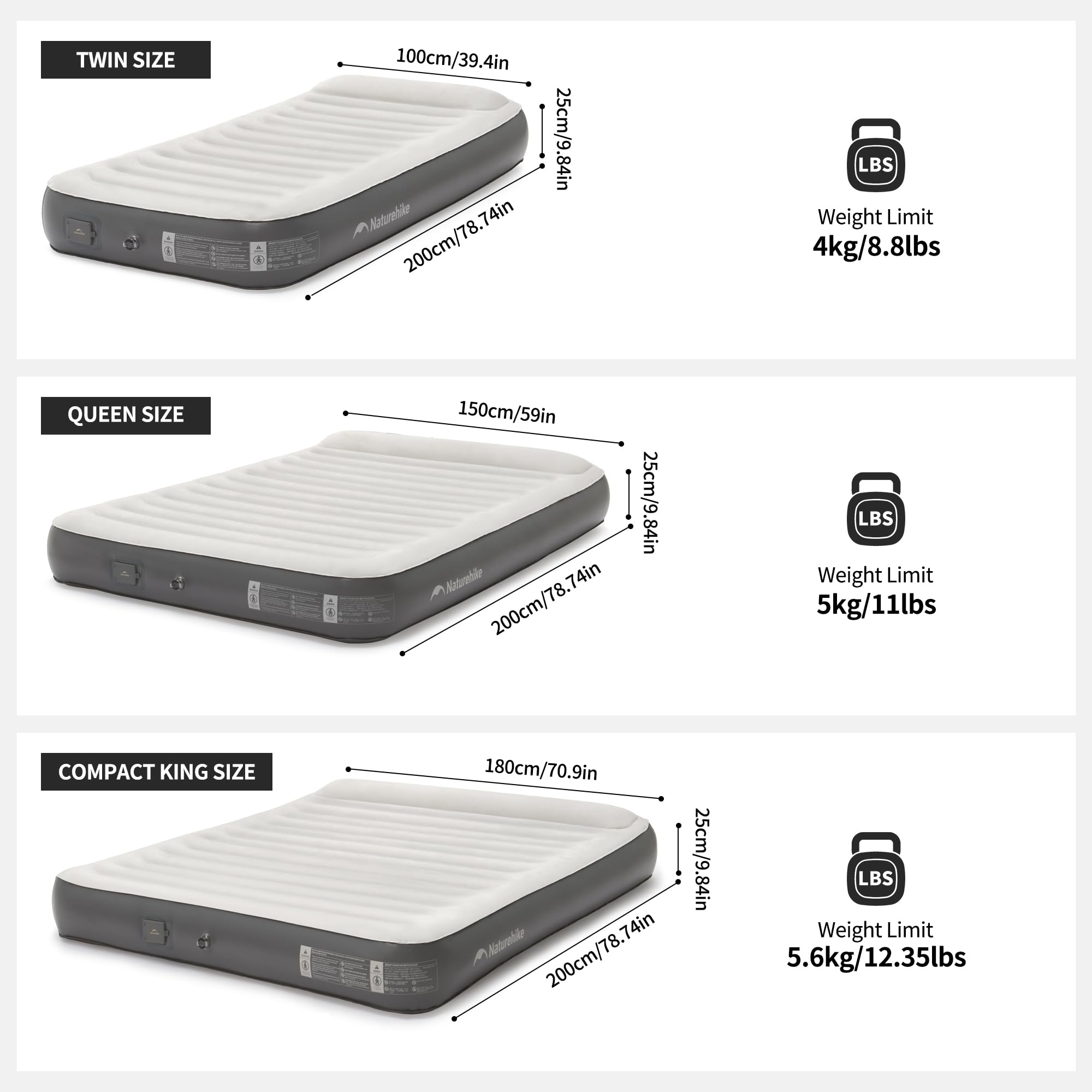 Matelas Pneumatique Simple Avec Gonfleur,Matelas Pneumatique