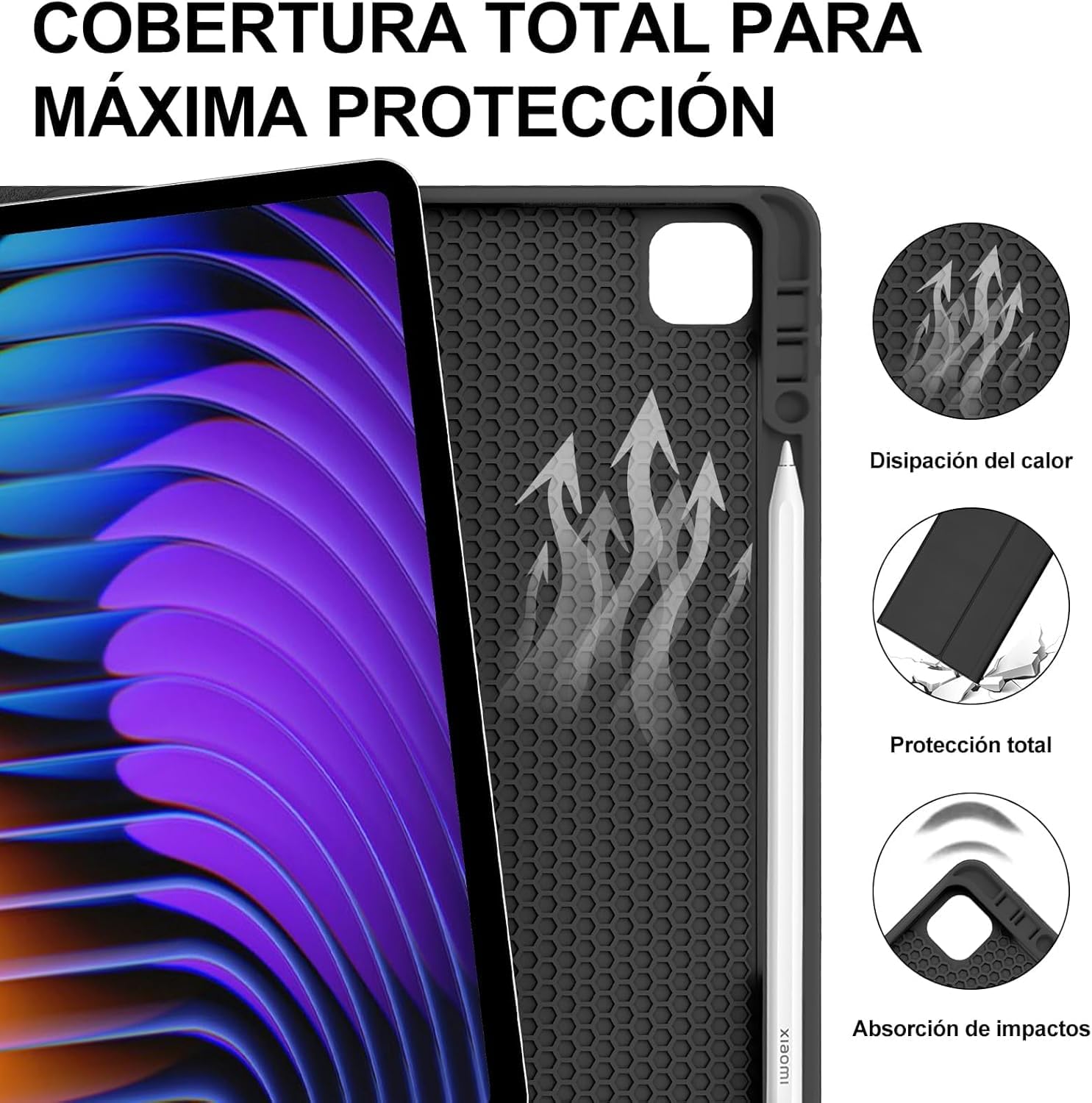 typecase Keyboard Case for Xiaomi Pad 8/Pad 7/Pad 7 Pro (11.2 inch,2026/2025/2024) with Multi-Touch Trackpad,Pen Slot,Multi Viewing Angle with Magnetically Detachable Wireless Bluetooth Keyboard Case — Amazon image 6