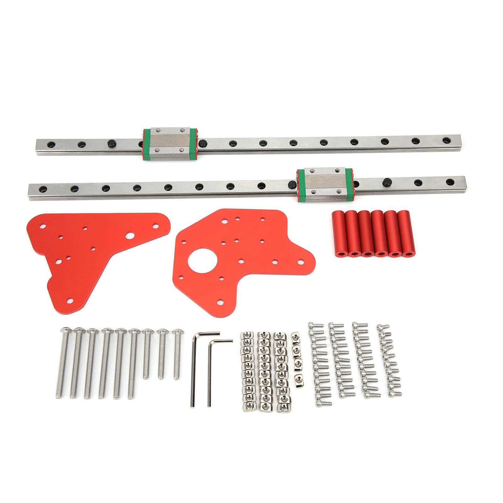 Ender 3 V2 Linear Rail Kit,Ender 3 Z-Achse Linear Ender 3 Pro Linearschienen-Kit Linearbewegungsführungen Lineargleitschienenführung Doppel-Z-Achsen-Kit Für Ender3 3D-Drucker Druckerzubehör