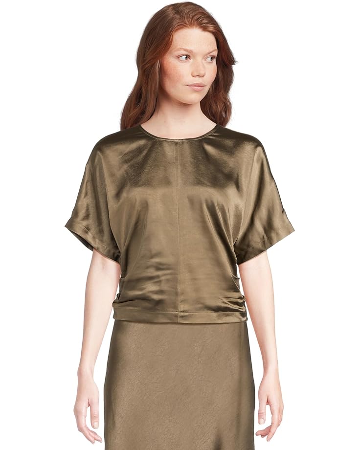 Lilla P Satin Dolman Short Sleeve - Main View