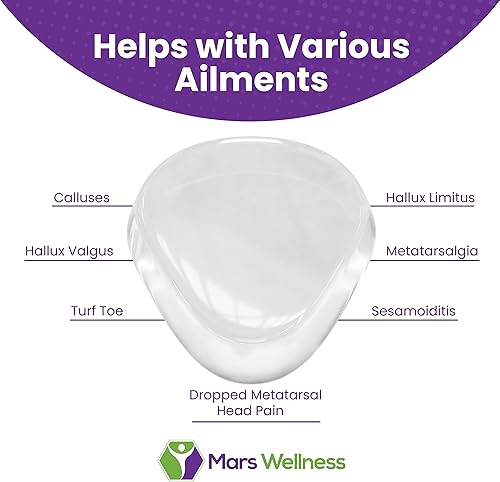 Miniatura 5 de Cojines de gel prémium para pies  Almohadillas metatarsianas de gel transparente reutilizables  Alivio del dolor de pies  18 pulgadas, 18 pulgadas