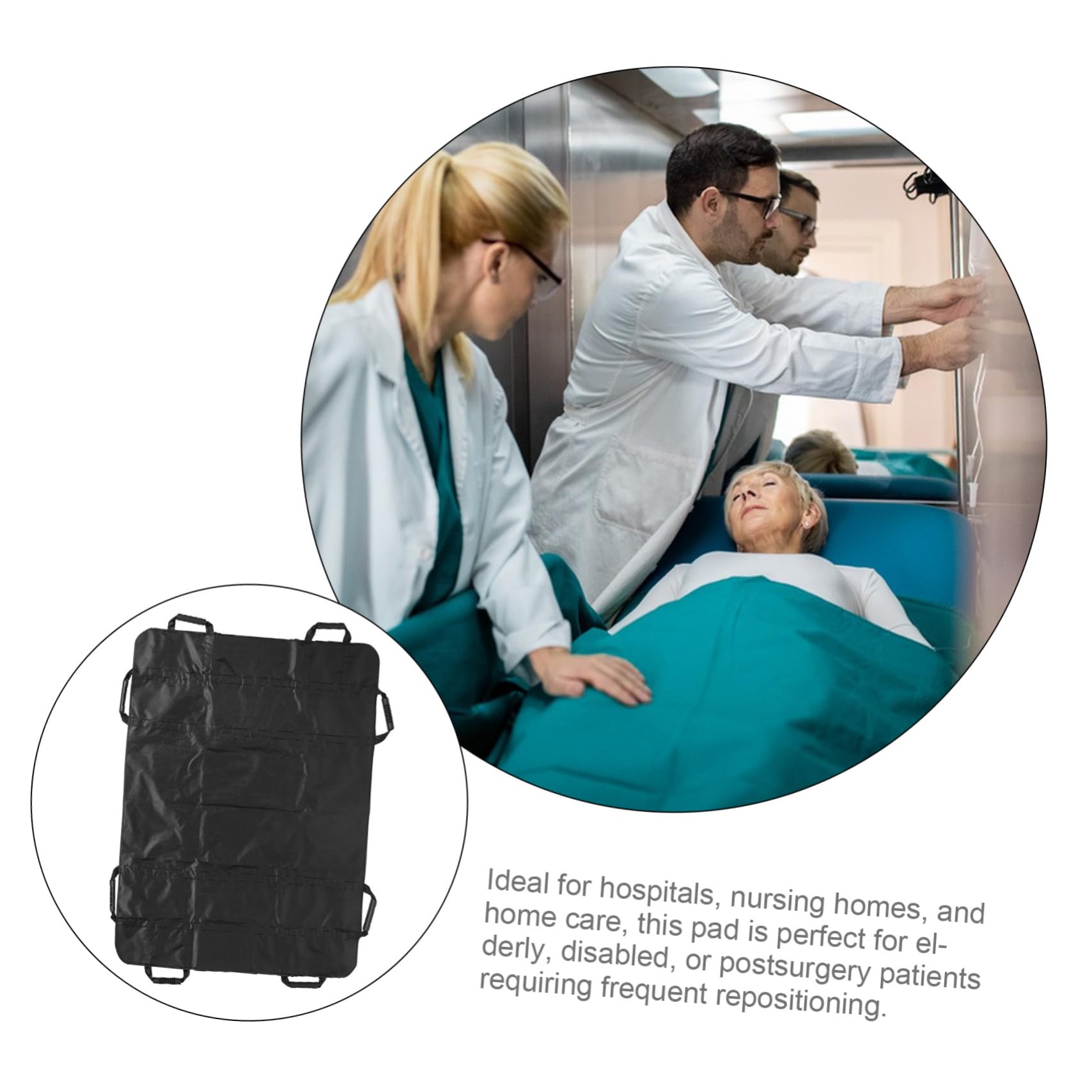 Traverse Per Incontinenza Traverse Riutilizzabili Per Posizionamento Con Maniglie Ergonomiche Impermeabili e Lavabili Per Anziani Disabili e Pazienti Postoperatori