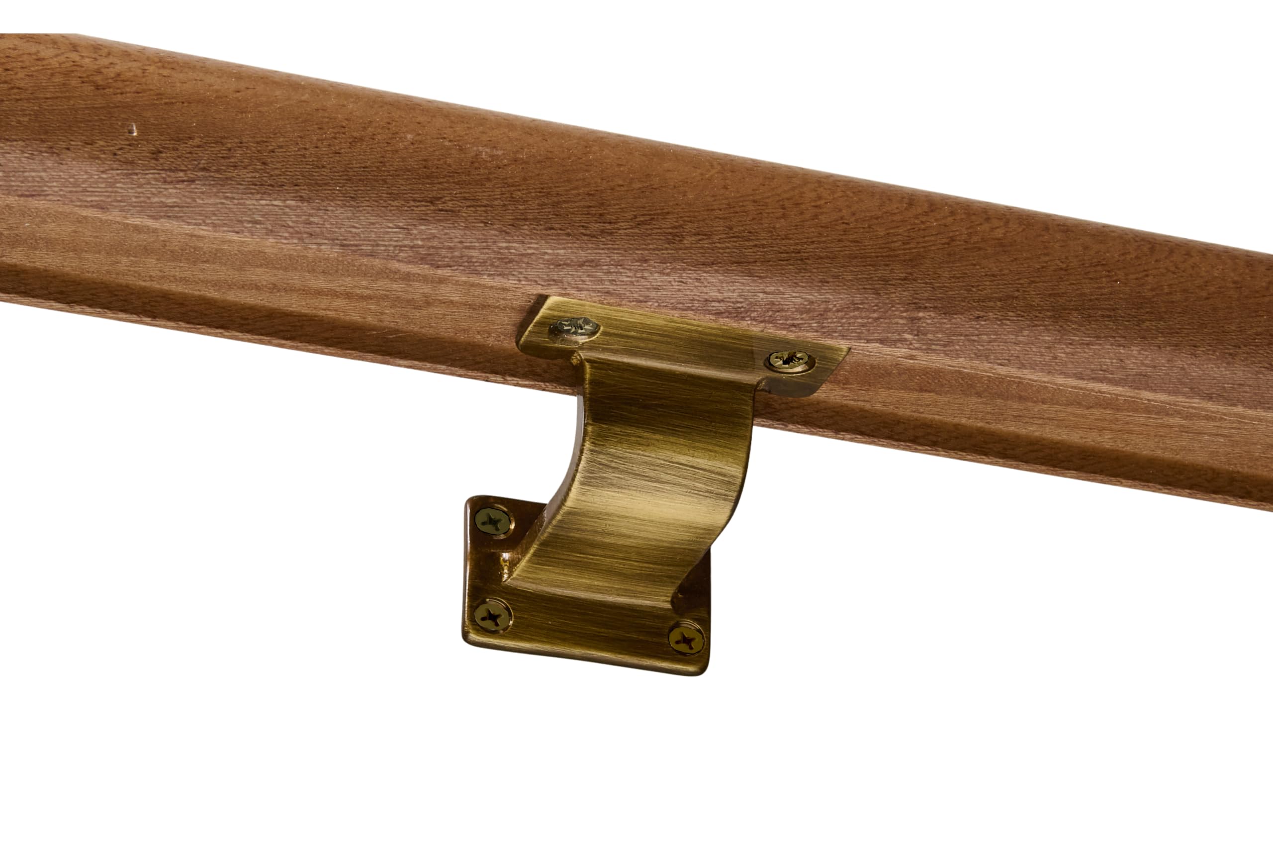 Hobby Legno - Supporto Quadro Per Corrimano In Ottone Brunito (Prezzo Per Pz. 2)