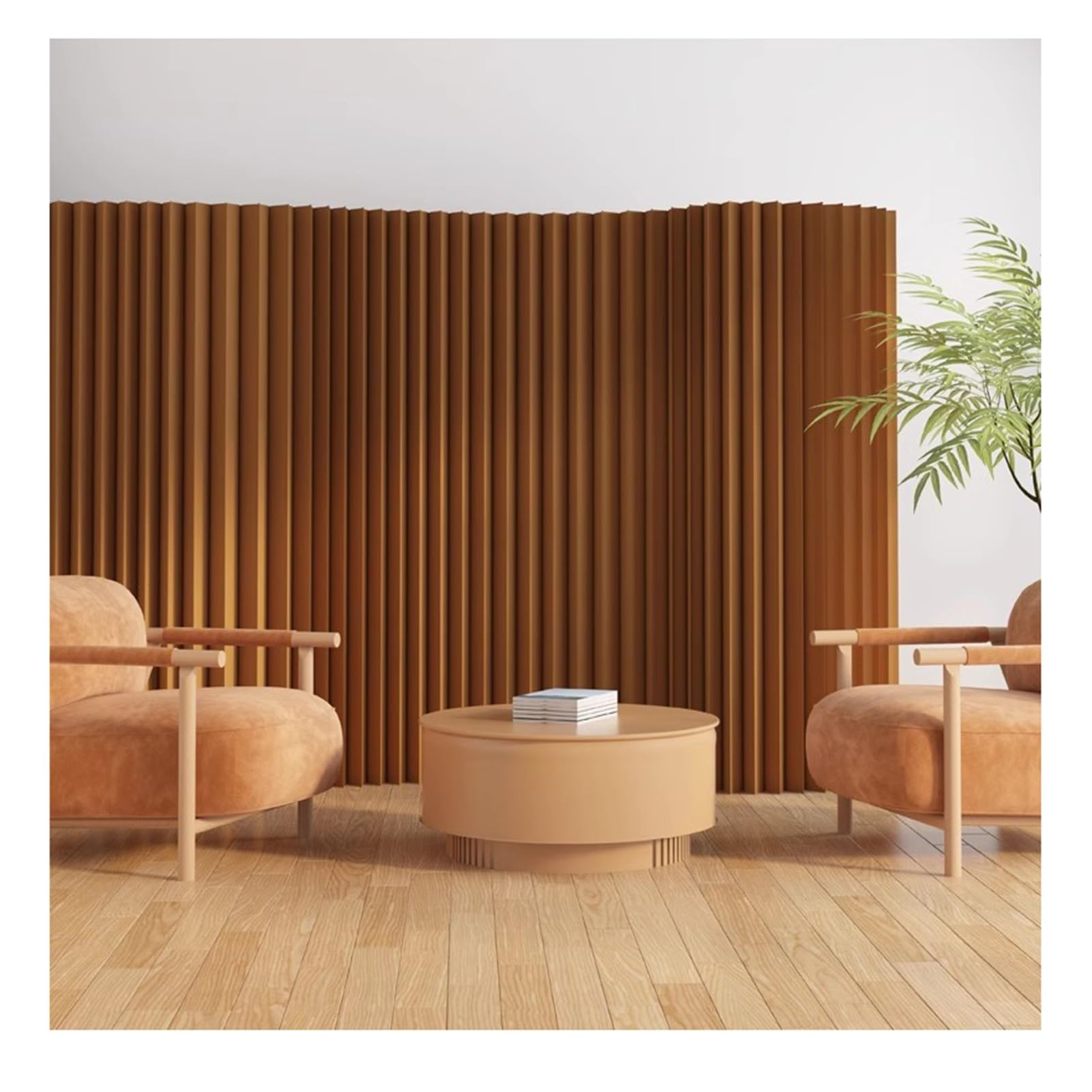 Biombo Separador Separador retráctil Plegable de Papel, mampara privada Independiente para Oficina y Estudio doméstico(5x2.8 m/16.4x9.19 ft)