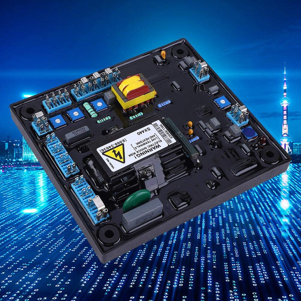 SX440 AVR Regolatore di tensione senza spazzole 190-264VAC Monofase Generatore a due linee Ricambi automatici, Dinamo