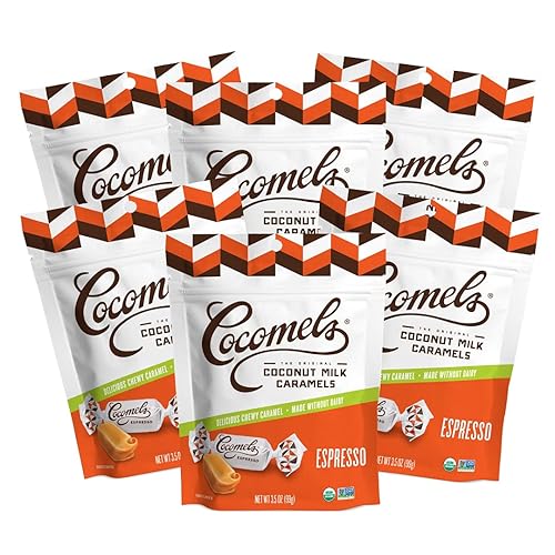 Caramelos de leche de coco Cocomels orgánicos sin lácteos