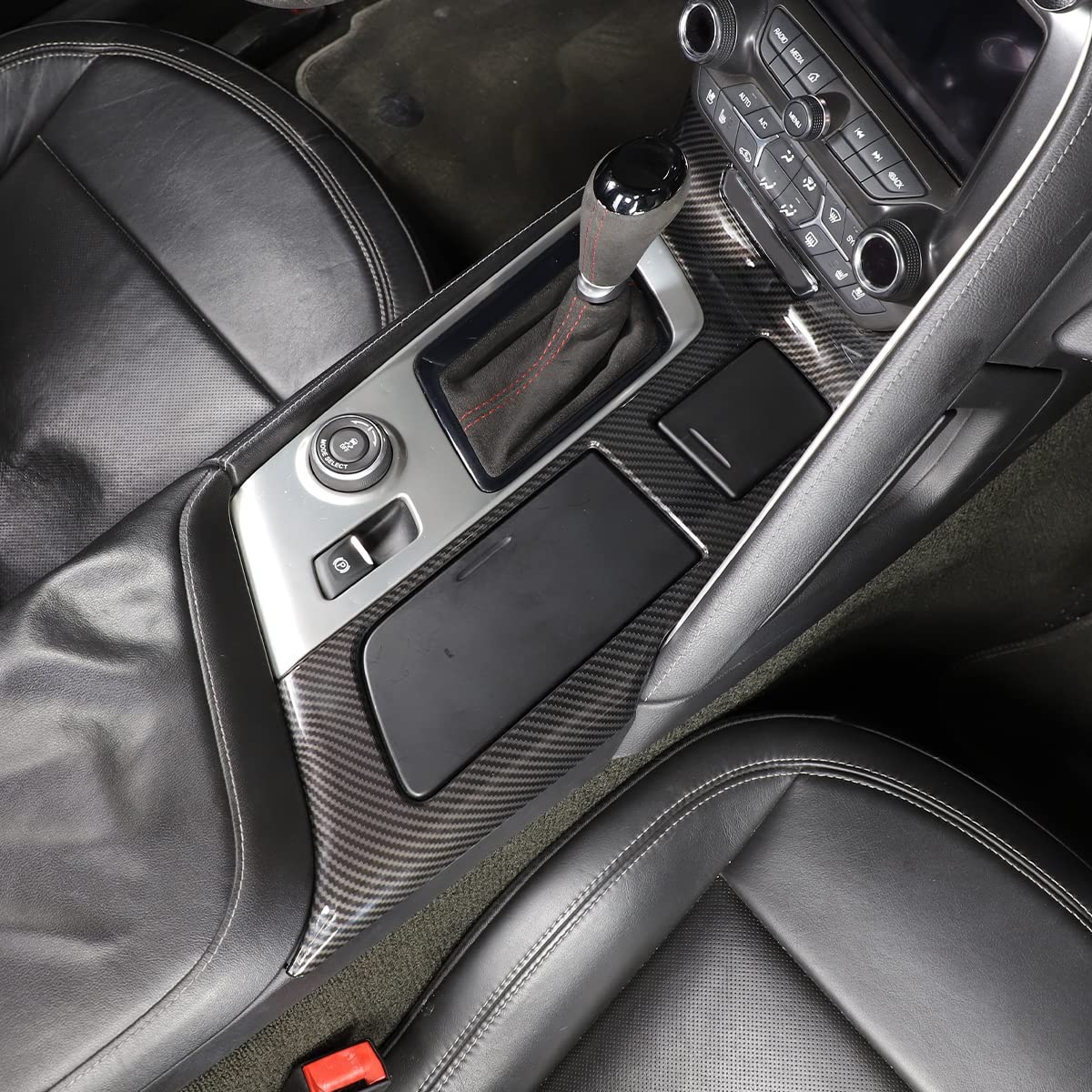 YANER ABS konsola środkowa panel zmiany biegów rama wykończenia pasuje do Chevrolet Corvette C7 2014-2019 akcesoria do wnętrza samochodu