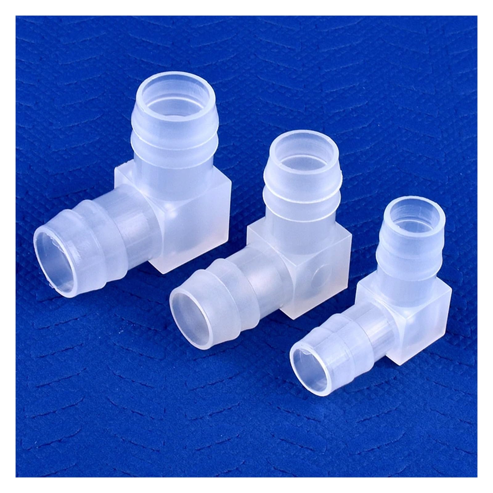 5~200 pezzi OD 4~20mm PP connettori a gomito da 90 gradi for acquario serbatoio for pesci giunto pagoda pompa 'aria aeratore raccordi giunti for tubi flessibili(18x18mm,50 Pieces)