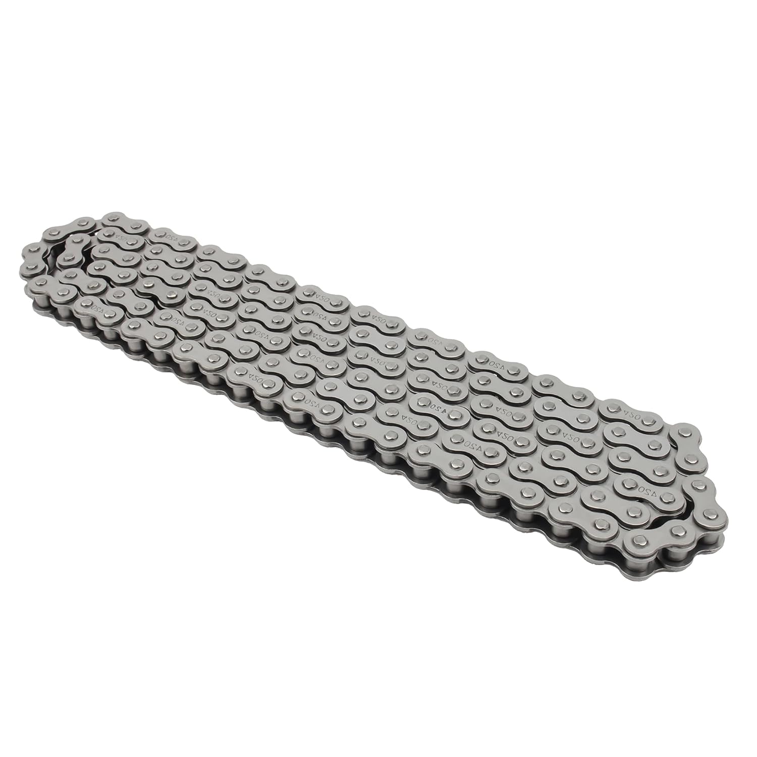 420 Motorcycle Chain 132 Links Compatible with 50cc 70cc 90cc 110cc 125cc ATV Dirt Bike Mini Bike Scooter SSR TaoTao Baja Kazuma