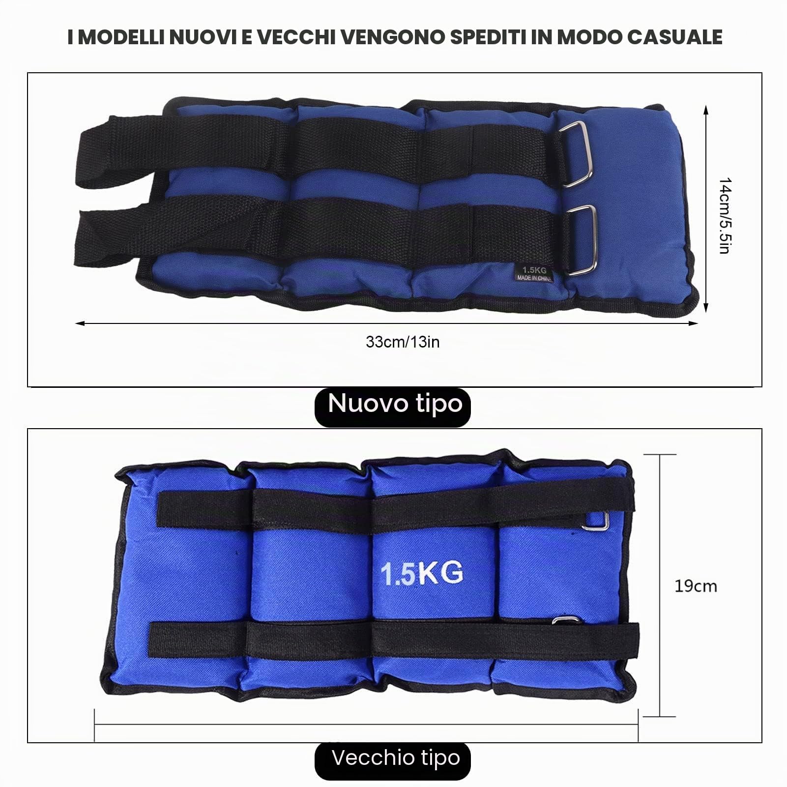 Set di 2 pesi per caviglia, 2 pesi per braccia da 1,5 kg, pesi da polso, pesi da corsa regolabili, set di varianti di peso per il movimento fitness corsa ginnastica
