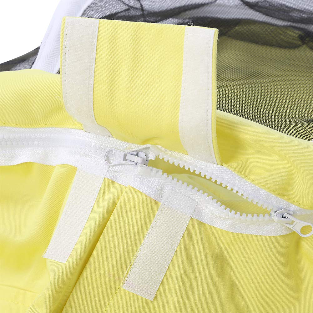 Fdit Tuta da Apicoltura per Bambini Tuta da Apicoltore in Cotone per Tutto Il Corpo Tuta Protettiva per Apicoltura con Velo Ventilato per Bambini(M)