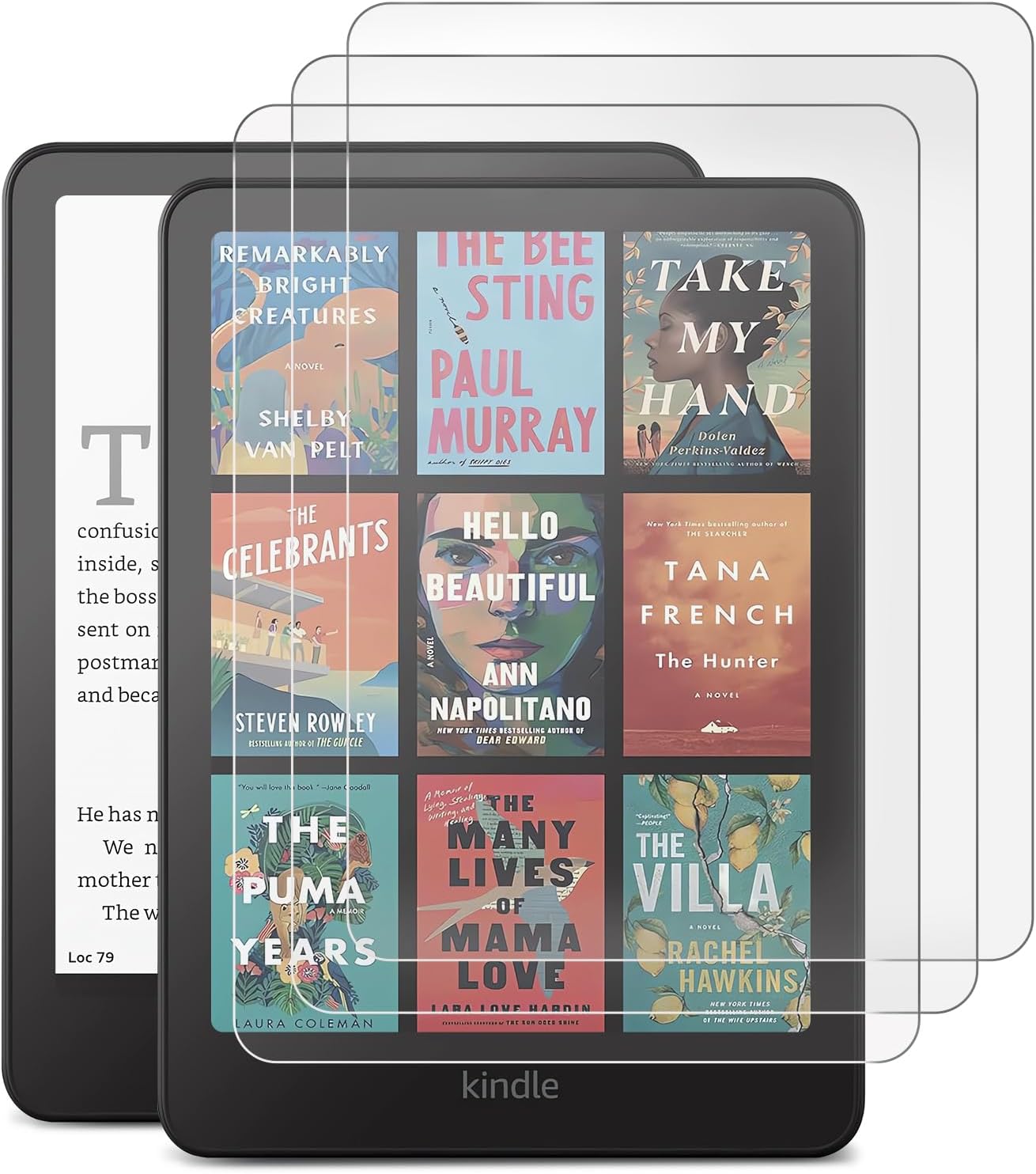 CoBak 3 Pack Anti-Glare Matte Screen Protector for 7" Kindle Paperwhite 12th Gen 2024 & Kindle Colorsoft Signature Edition,Kobo Libra 2,Kobo Aura 2 - High Clarity, Fingerprint Resistant - PET Film