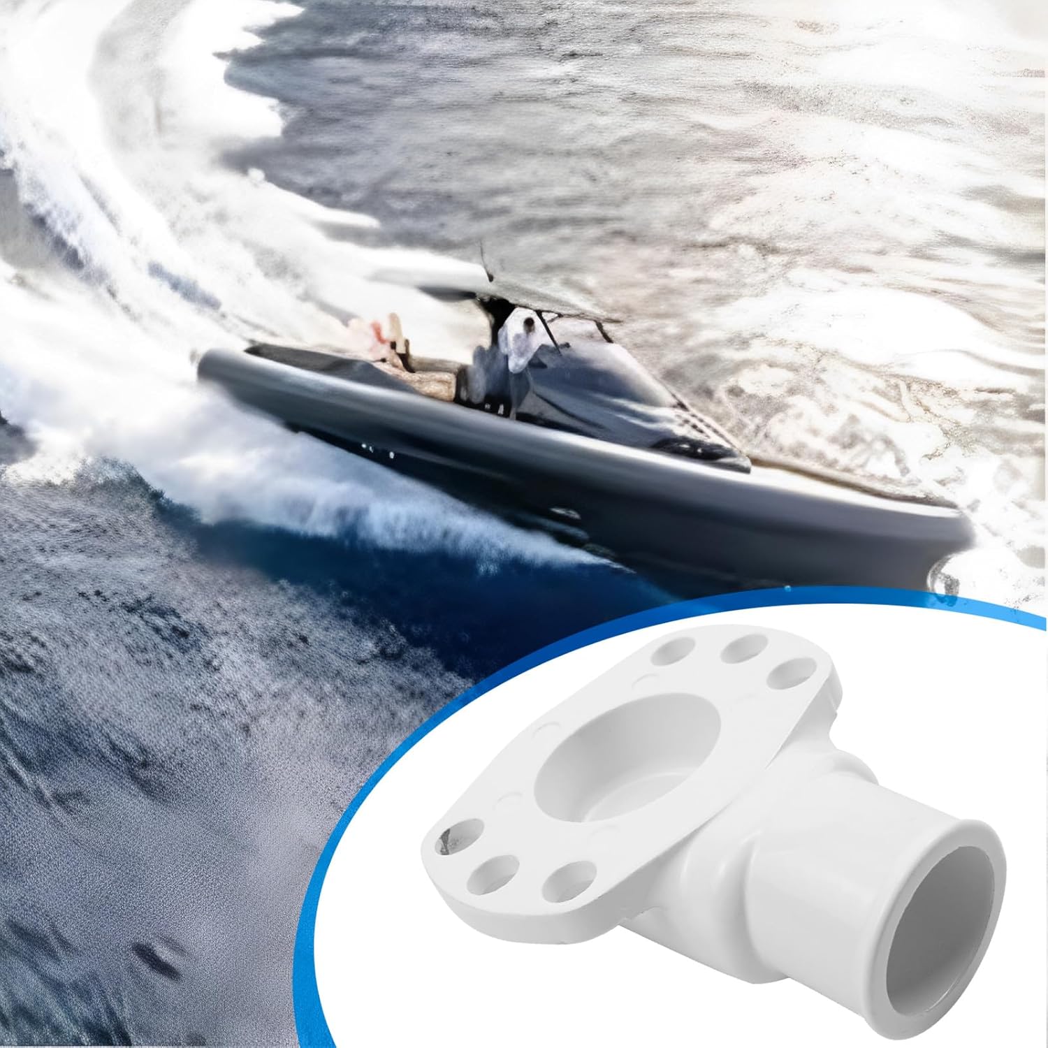 832846 Water Hose Connection with Seal Replacement for 814356 Fit for Volvo Penta Diesel and for Gasoline Engine