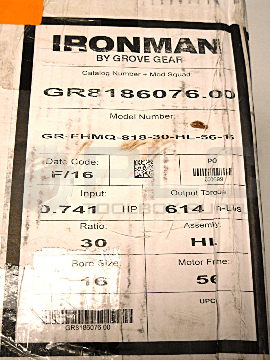 New Grover Gear Ironman GR8186076.00 Speed Reducer: Amazon.com: Industrial  & Scientific