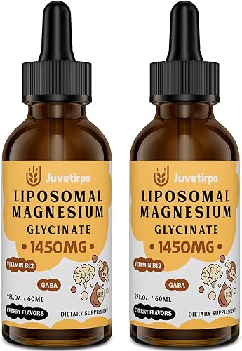Gotas líquidas de glicinato de magnesio, quelato liposomal con sabor a cereza para una fácil absorción, promueve el sueño, el estado de ánimo, la