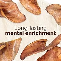 Vista 6 de Natural Farm Orejas de cerdo para perros (8 unidades), un ingrediente: orejas de cerdo enteras naturales, secas al aire, golosinas de larga duración