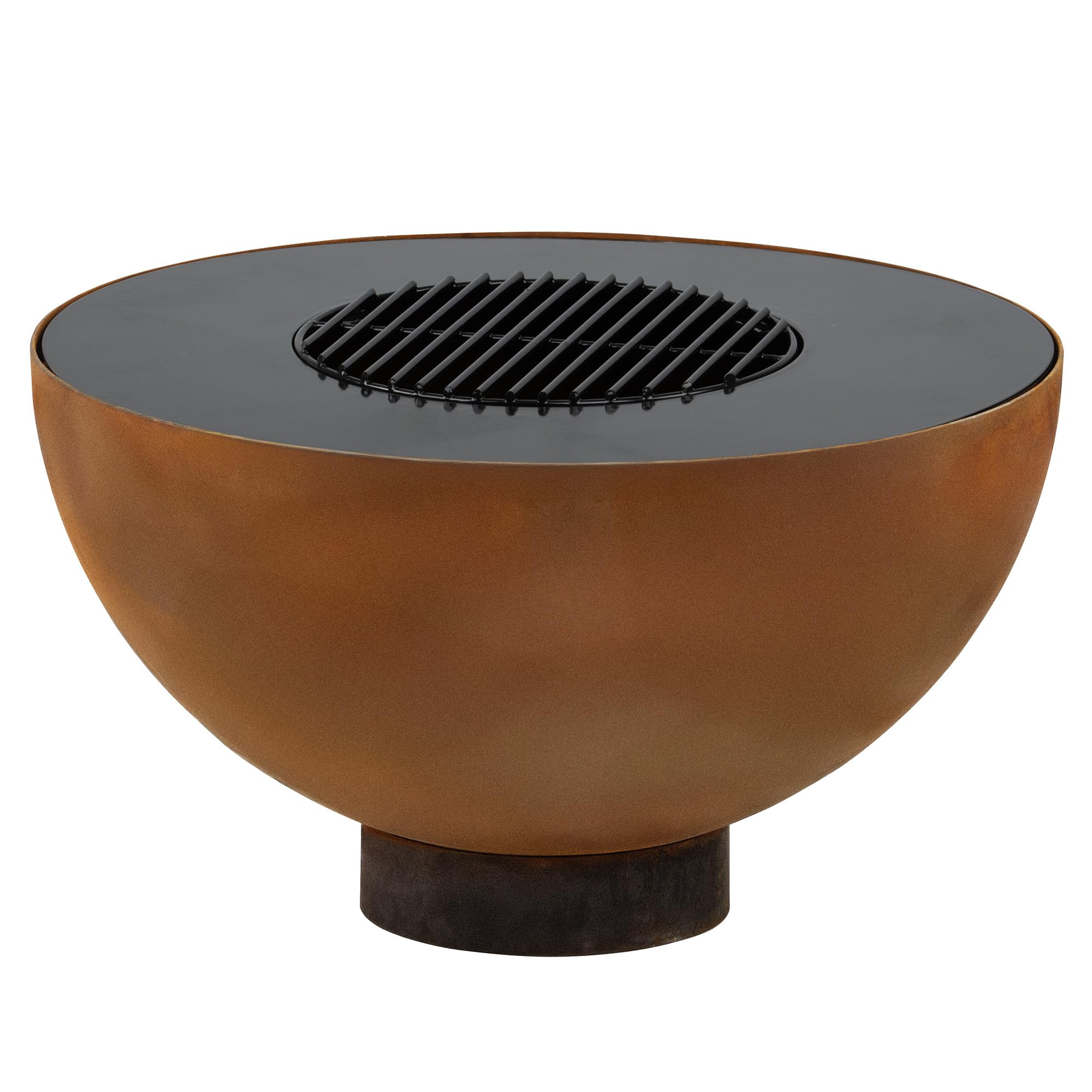 BBQ-Toro Feuerschale mit Grill | Feuerkorb Ø 60 cm in Rostoptik