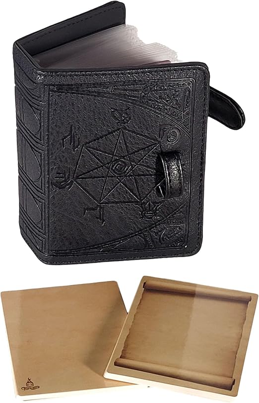 Forged Dice Co. Book of Incantations Spell Card Book - Tome Edition - Black