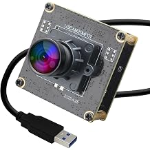 20MP USB Camera 4K 30fps USB3.0 Type-C Webcam,3840P High Resolution Camera with 95 Wide Angle No Distortion Lens, Plug & Play for Windows Linux Mac PC Jetson Nano Industrial Machine Vision