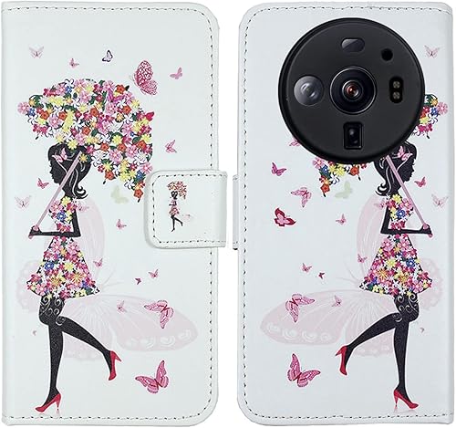 Miniatura 5 de Pattern Wallet Design Flip PU Leather Cover Skin Protection Case TPU Silicone Shell for Xiaomi 12S Ultra 6.73" (Wolf)