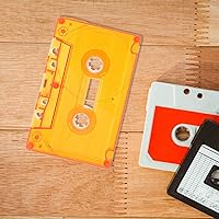 Vista 4 de OUNONA Juego de decoración de cinta vintage, 3 piezas de cintas de casete en blanco coloridas para decoración del hogar, arte de pared retro, ideas