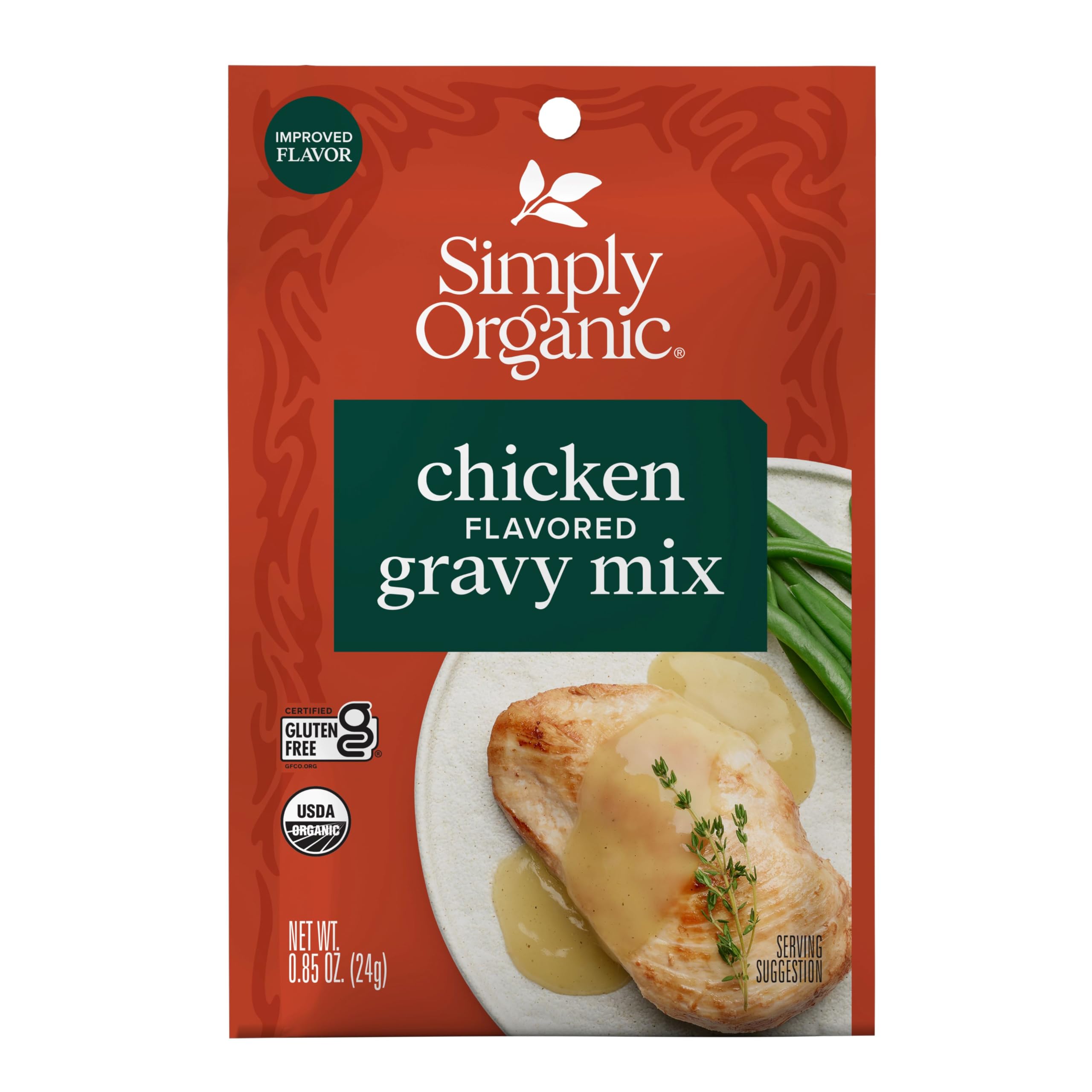 SIMPLY ORGANIC Organic Chicken Gravy Mix, 0.85 OZ