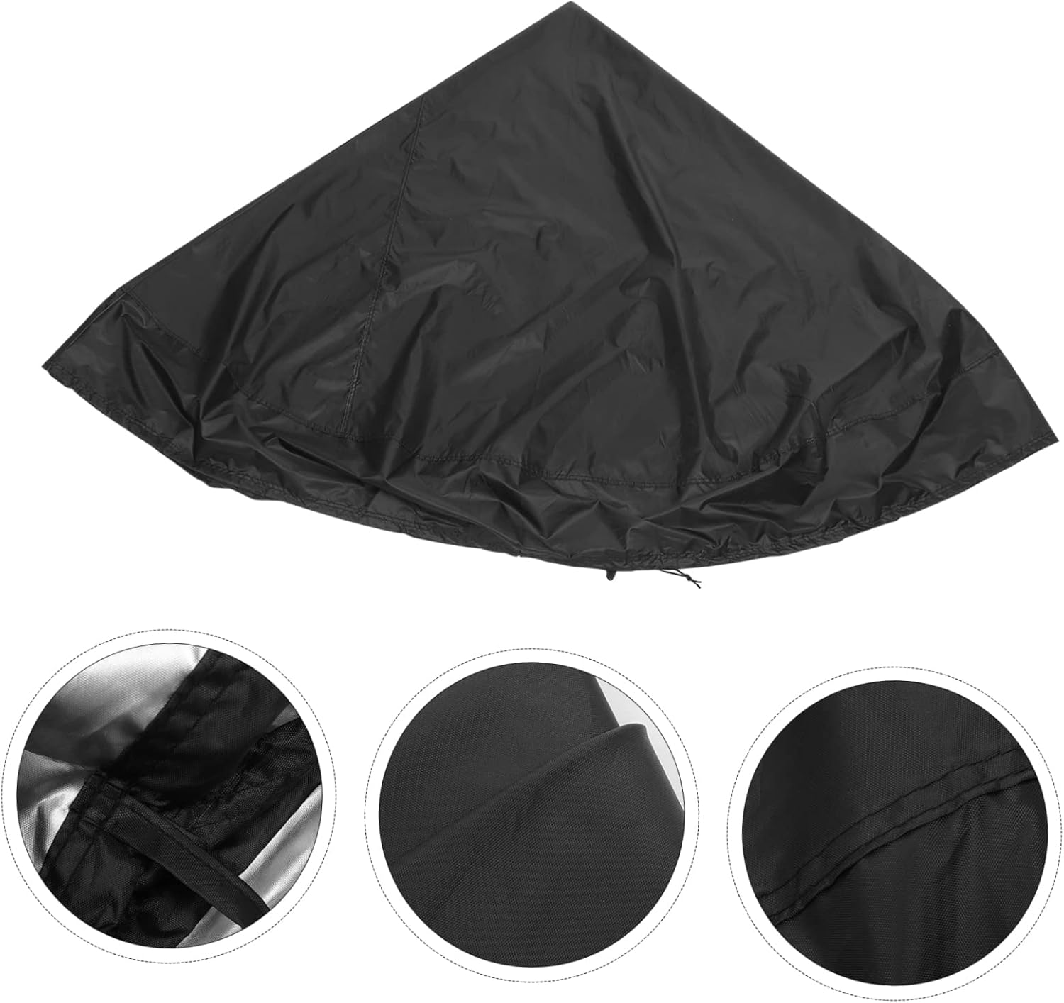 8ft Waterproof Trampoline Cover Round Outdoor Trampoline Protector Sturdy Oxford Cloth UV Protection Inflatable Swimming Pool Cover Dustproof and Weather-Resistant