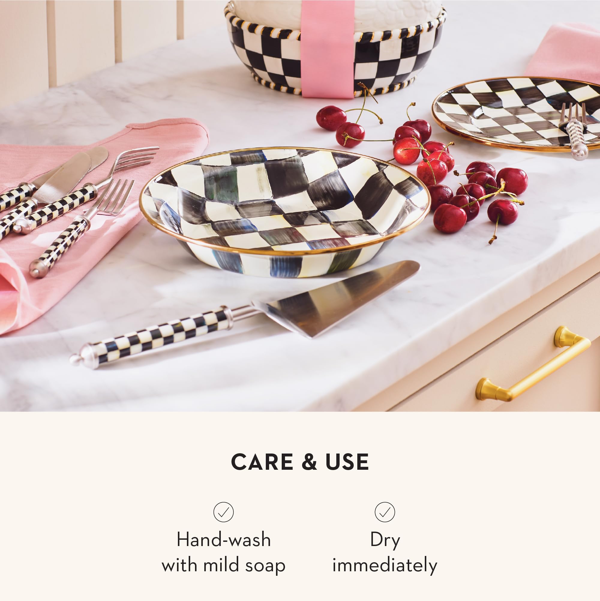 Amazon.com | Mackenzie-Childs Supper Club Pie Server, Stainless