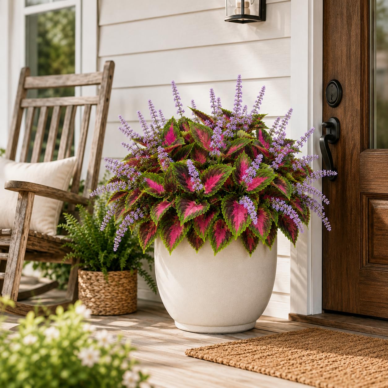 Photo 1 of KYYOS Artificial Coleus Flowers - Pink
