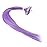 SWACC 12 Pcs Straight One Color Party Highlights Clip on in Hair Extensions Colored Hair Streak Synthetic Hairpieces (Lilac Purple)