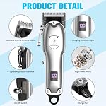 Pantoufles pour chien pour les cheveux épais et les manteaux,Trimeur de cheveux de chien à faible bruit, Rasoir sans fil rechargeable pour chien avec lame en acier inoxydable, Kit de grooming pour chien de petit chien