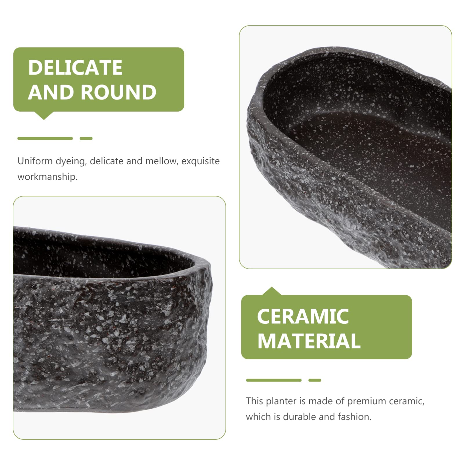 BESPORTBLE 1kawałek Ceramiczny Doniczkowy Pot Do Hydroponiki Bez Otworów Idealny Do Narcisów i Roślin Wodnych Stylowy Dekoracyjny Element Ogrodu