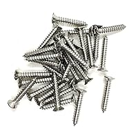 Vista 25 de Tornillos de madera de cabeza plana M4x30mm, tornillos autorroscantes Phillips Drive cabeza avellanada, 50 unidades (M4x30mm)