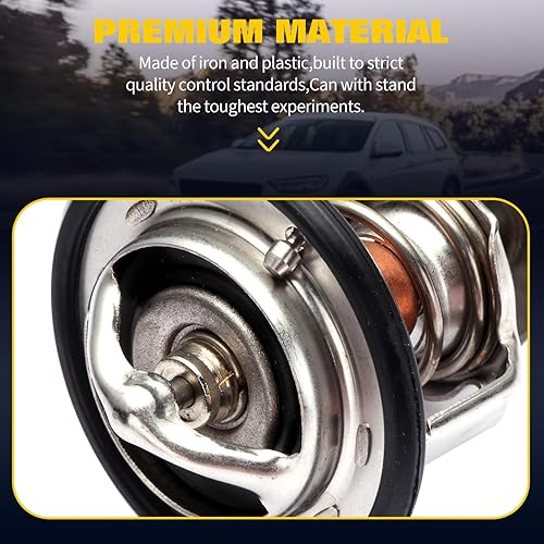 Miniatura 4 de OCPTY Carcasa de termostato para Chevrolet Aveo 2009-2011, para Chevrolet Aveo5 2009-2011, para Pontiac G3 2009, para Pontiac G3 Wave 2009