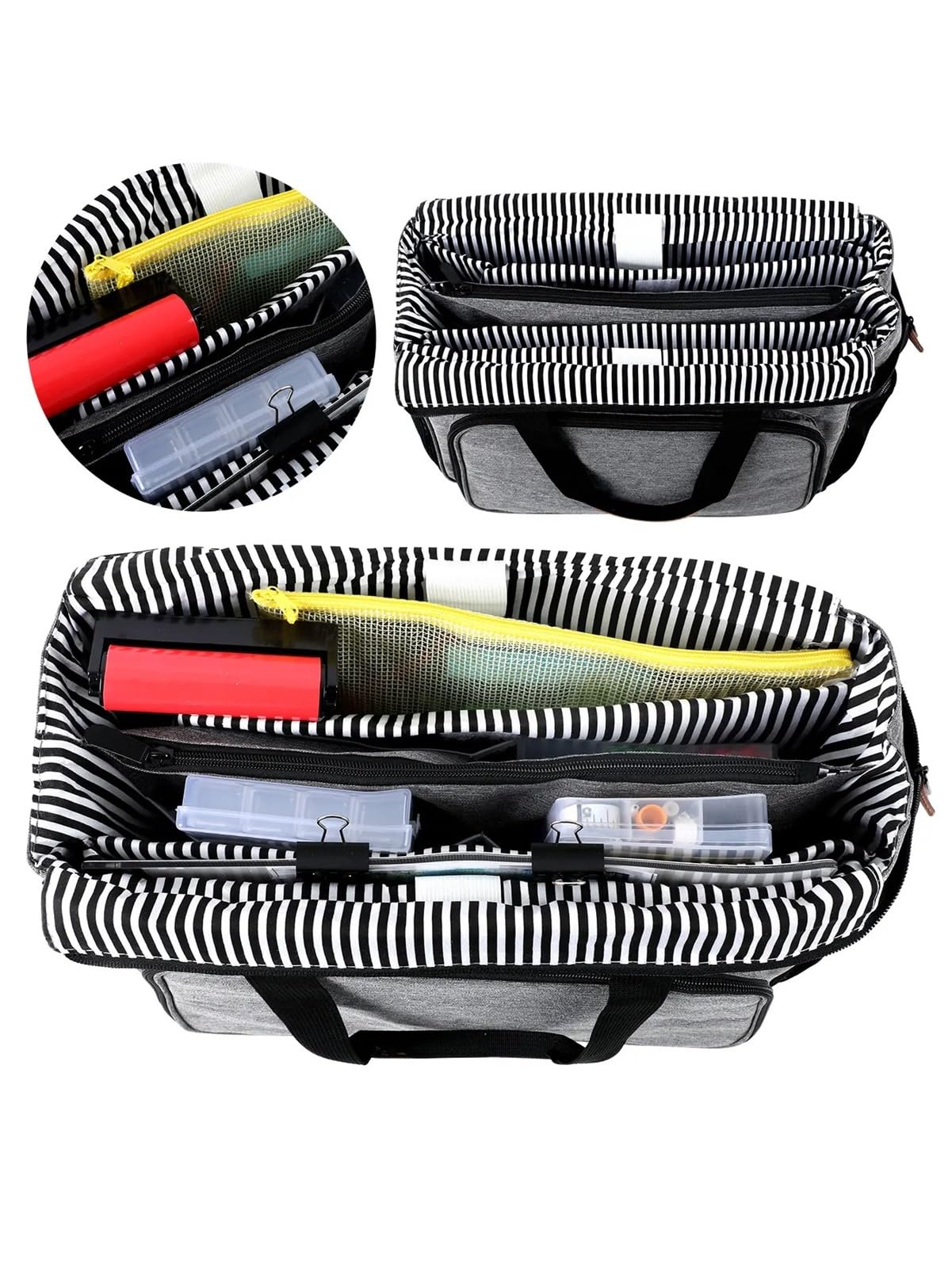 Bolsa de almacenamiento ganchos ganchillo lana, A for herramientas costura bricolaje para Agujas, Hilo(Purple)