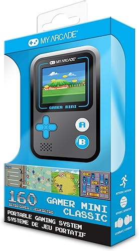 Miniatura 3 de My Arcade Gamer Mini Classic-Blue sistema de juegos portátil en miniatura equipado con 160 juegos, pantalla a color de 1.8 pulgadas (DGUN-3926)