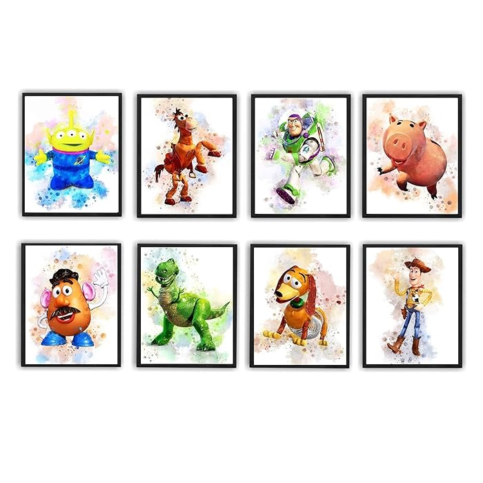 Buy Sylvana Toy Story Poster Watercolor Prints , UNFRAMED(8