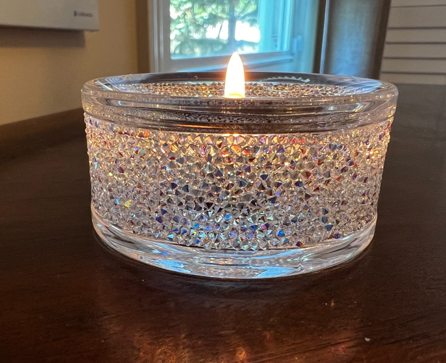 SWAROVSKI Shimmer Tea Light Holder, Candle Holder Guyana | Ubuy